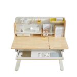 Knight Kids Study Desk – Premium Adjustable Solid Wood Table - Image 5