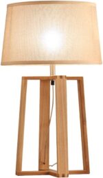 Geometric Whelve Solasta Maahru Wooden Table Lamp - Image 5