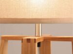 Geometric Whelve Solasta Maahru Wooden Table Lamp - Image 2