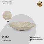 Dekorasi Meja Urbanloft Home Sacha Plate White Ceramic - Image 2