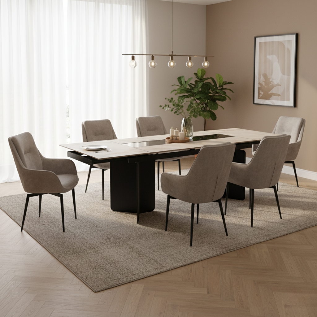 a78b32dd-e36c-4efb-8262-32bde44d2e72.png Arkos Dining Table – A Stunning Blend of Art & Strength - Image 2