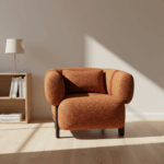 Muffle Lounge Chair Orange – Luxurious Comfort & Bold Style - Image 4