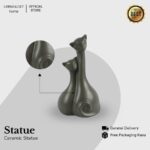 Dekorasi Meja Twin Katze Decoration Ceramic Black - Image 2