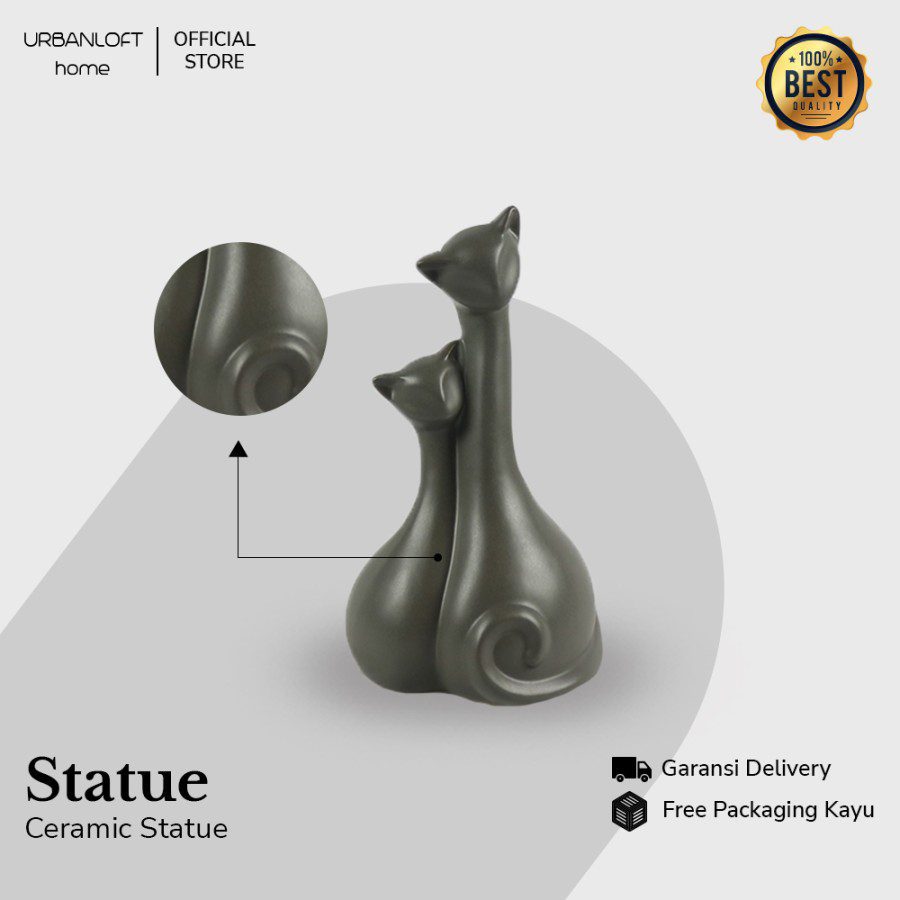 a91b68f7-2e07-4dca-8115-39155b4615d4.jpg Dekorasi Meja Twin Katze Decoration Ceramic Black - Image 2