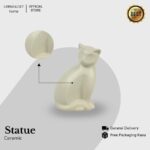 Urbanloft Home Dekorasi Meja Katze Grey Decoration Ceramic - Image 3