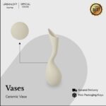 Ton White Ceramic Vas Bunga Dekorasi - Image 2