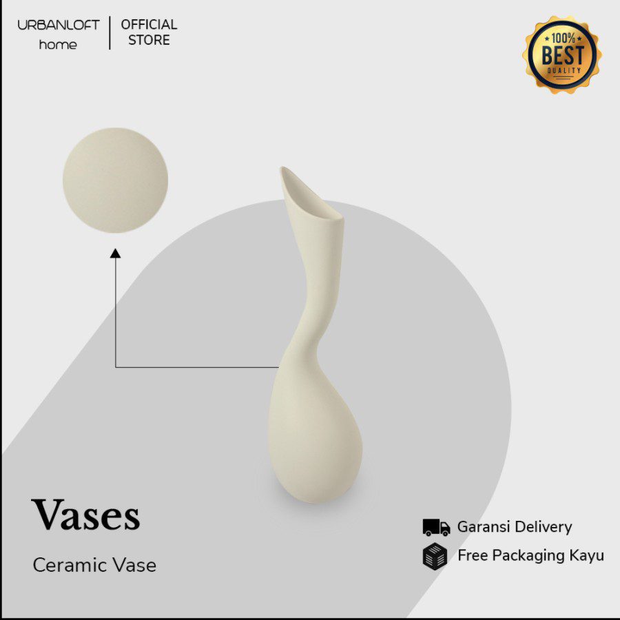 b6922277-2448-4d7c-92d4-7503f63d62c1.jpg Ton White Ceramic Vas Bunga Dekorasi - Image 2