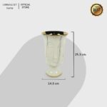 Vier Tall White Ceramic Vas Bunga Dekorasi - Image 3