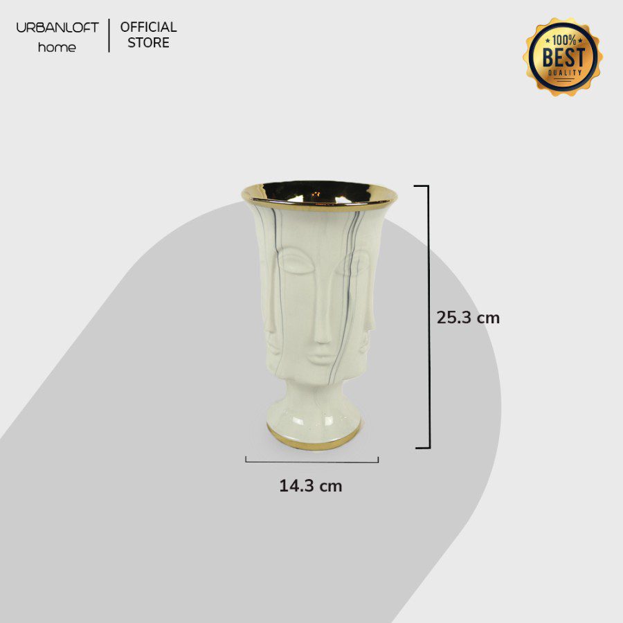 beda1948-864d-4427-91f3-48f9c0e4ffdb-1.jpg Vier Tall White Ceramic Vas Bunga Dekorasi - Image 3