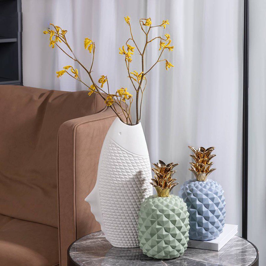 c3fbe31f-24a2-4350-a5f8-5a8395fca1d6.jpg Fisch Ceramic Vas Bunga Dekorasi - Image 3