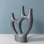 Marsh Ceramic Metal Glaze Vase - Image 2