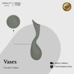 Ton Charcoal Ceramic Vas Bunga Dekorasi - Image 2