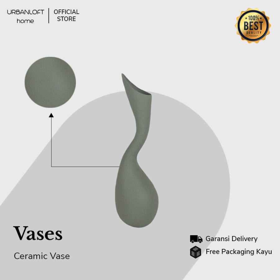 cee9630f-0e51-4103-a610-d569d567b778.jpg Ton Charcoal Ceramic Vas Bunga Dekorasi - Image 2