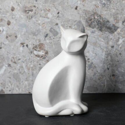 Urbanloft Home Dekorasi Meja Katze White Decoration Ceramic