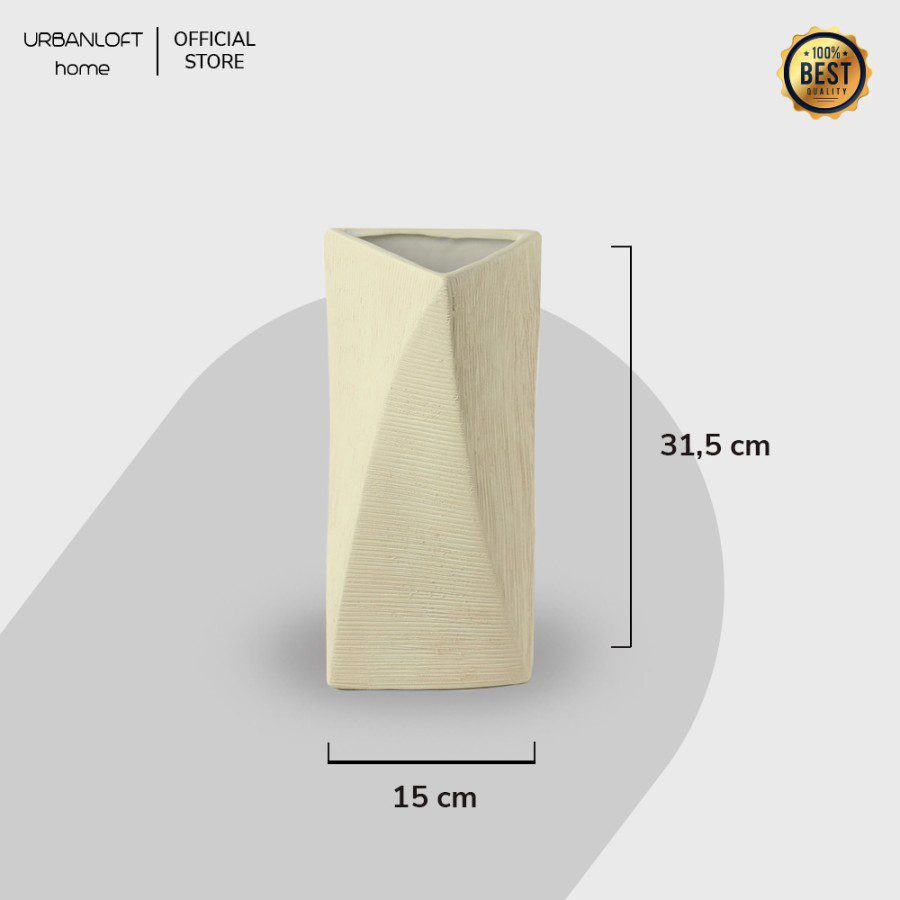 d62e97f2-1335-4bcf-8f0d-7f620b36f133.jpg Urbanloft Home Dreieck Ceramic Vase Decoration - Image 2