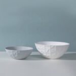 Dekorasi Meja Urbanloft Home Hellen Fruit Bowl Ceramic Medium White - Image 3