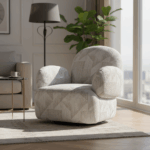 Nuvella Lounge Chair – Luxury Swivel for Modern Living - Image 4