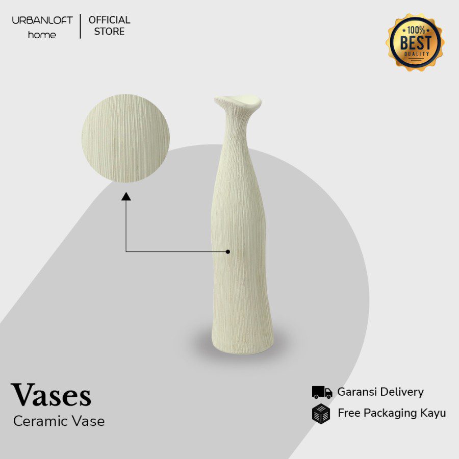 e5daf927-7786-46e7-a4db-961c89ea54bc.jpg Vas Bunga Urbanloft Home Gigi Vase Ceramic White - Image 3