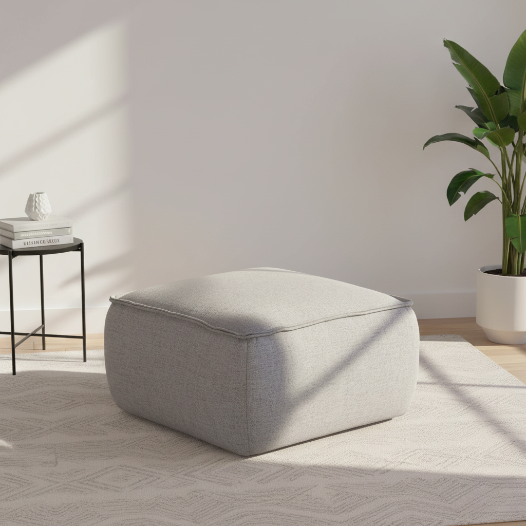 ebb1c4cc-76c9-44af-baf4-314417172ceb.png Rin Ottoman Medium Grey – Luxury Ottoman for Modern Living - Image 2