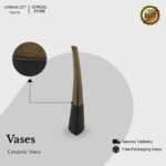 vas keramik metal / Menzel Medium Ceramic Metal Glaze Vase - Image 4