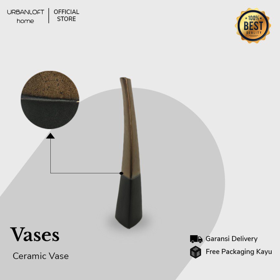 ec7eb351-1a3c-4a2f-a865-e481e397ac32.jpg vas keramik metal / Menzel Medium Ceramic Metal Glaze Vase - Image 4