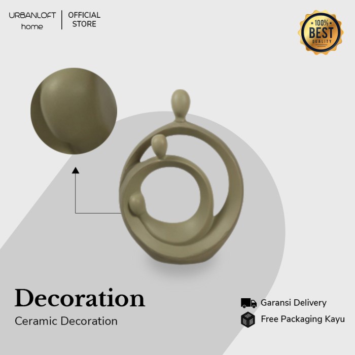 f75c44fcf99da5b6eafe57d66a813bd0.jpg.jpg Urbanloft Home Sorella Ceramic Decoration - Grey L - Image 1