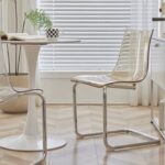 Aureta Clear Float Dining Chair – Amber Elegant Transparency - Image 4