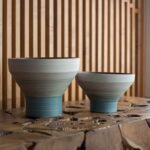 Annete Wide Vase Blue – Handcrafted Ceramic Art of Luxury - Image 3