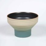 Annete Wide Vase Blue – Handcrafted Ceramic Art of Luxury