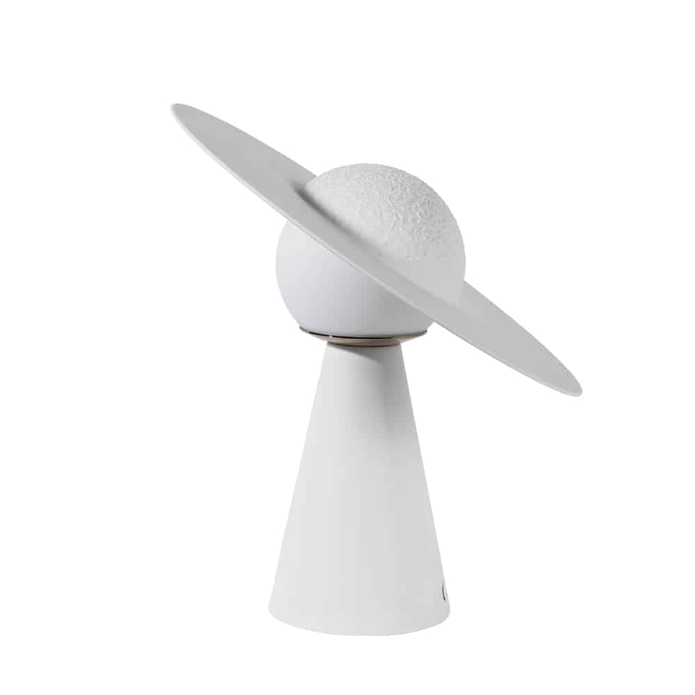 rug-1662435448223-2.jpeg-1.jpg Urbanloft Home Saturnus Ceramic Decoration - White - Image 1