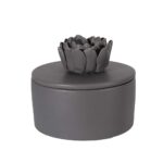 Urbanloft Home Pine Ceramic Decoration - Charcoal