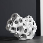 Urbanloft Home Namath Ceramic Decoration - White M - Image 2