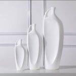 Urbanloft Home Igor Ceramic Vase Decoration - White L - Image 3