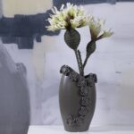 Flagga Ceramic Vase Decoration - Charcoal M - Image 3