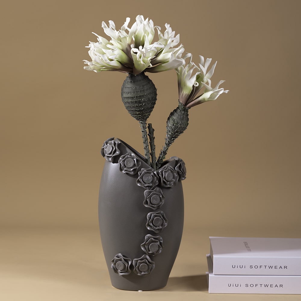 rug-1662534163391-2.jpeg.jpg Flagga Ceramic Vase Decoration - Charcoal M - Image 2