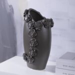 Flagga Ceramic Vase Decoration - Charcoal M - Image 5