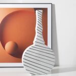 Guitar Ceramic Vase Decoration - White - Image 3