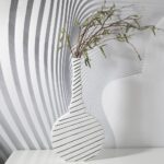 Guitar Ceramic Vase Decoration - White - Image 2