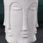Urbanloft Home Vier Tall Ceramic Vase Decoration - White - Image 4