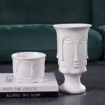 Urbanloft Home Vier Tall Ceramic Vase Decoration - White - Image 3