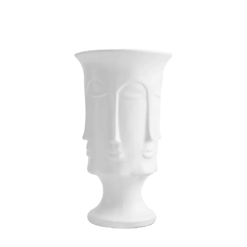 rug-1662709556280-2.png.png Urbanloft Home Vier Tall Ceramic Vase Decoration - White - Image 1