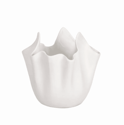 Romolo Ceramic Vase Decoration - White M