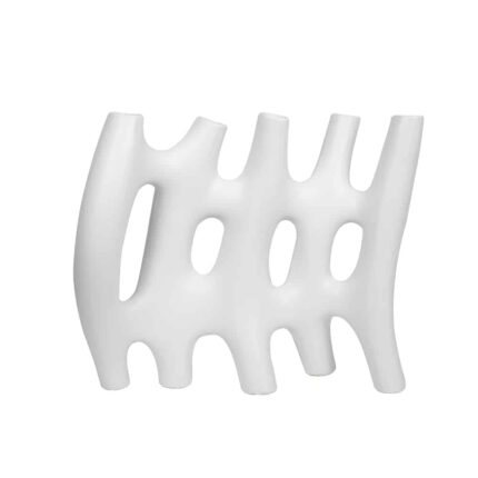 Mabel Ceramic Vase Decoration - White