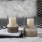 Urbanloft Home Lucien Ceramic Glass Candle Jar Decoration - M - Image 3