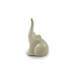 Urbanloft Home Elefant B Ceramic Statue Decoration - Grey