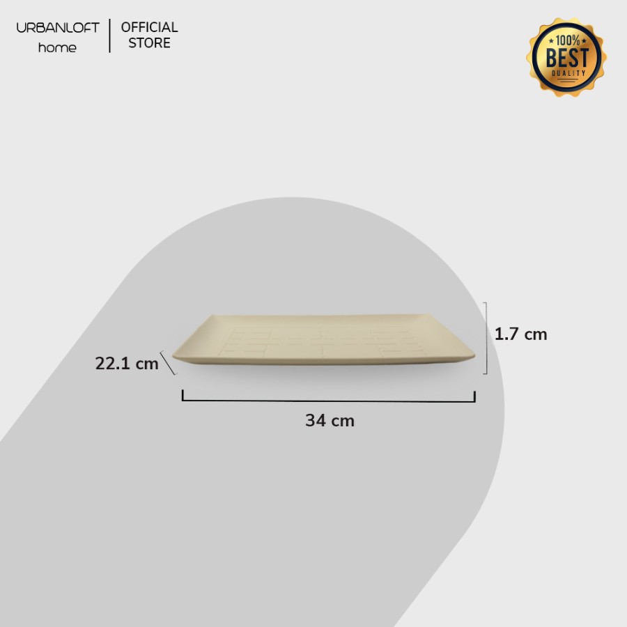 rug-1671000007578-31.jpeg.jpg Urbanloft Home Rechteck Ceramic Plate Decoration - Image 1