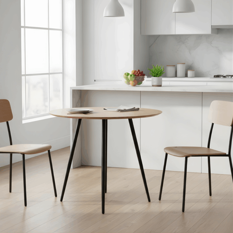 Crust Round 80cm Dining Table - Classic Beauty Built to Last