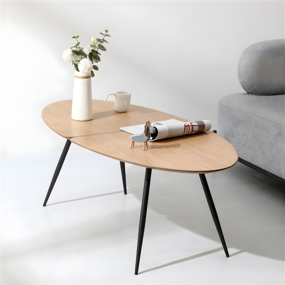 Coresta Oval Coffee Table - Minimalist Contemporary Beauty