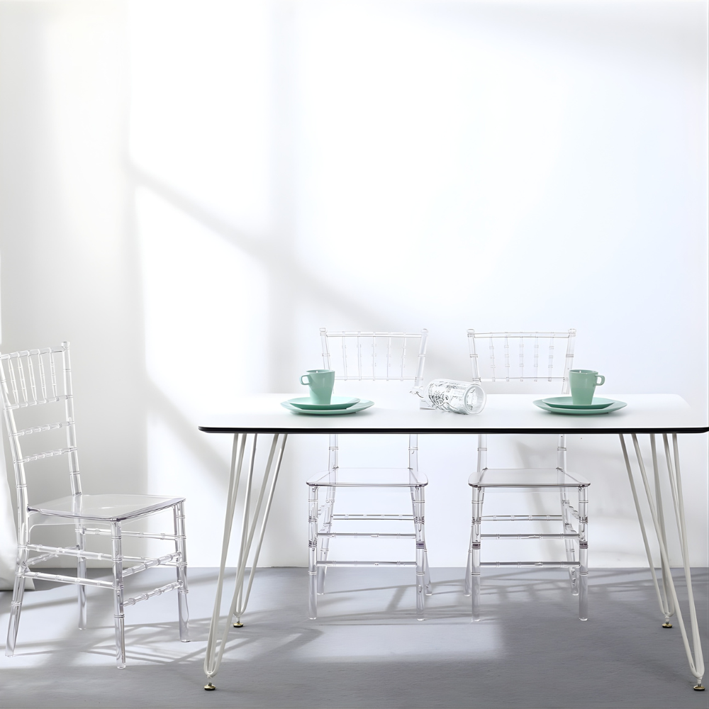 Crystiq Dining Chair - Revolutionary Transparent Design Luxe