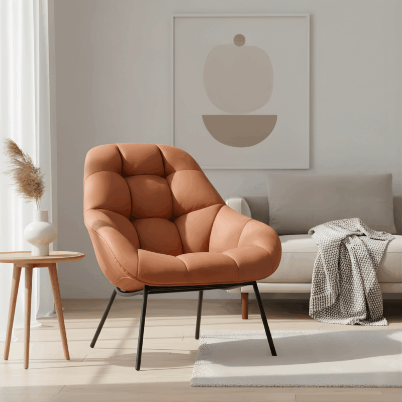 Zoffe Lounge Chair - Unique Sophistication in Modern Living